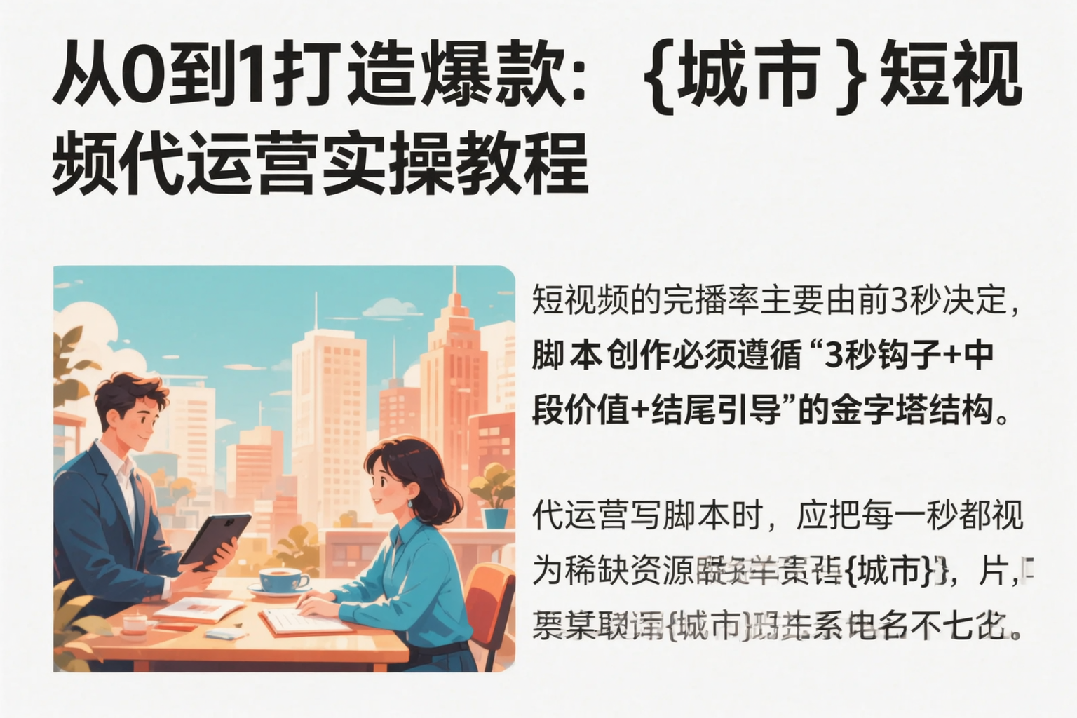 从0到1打造爆款：怀化短视频代运营实操教程