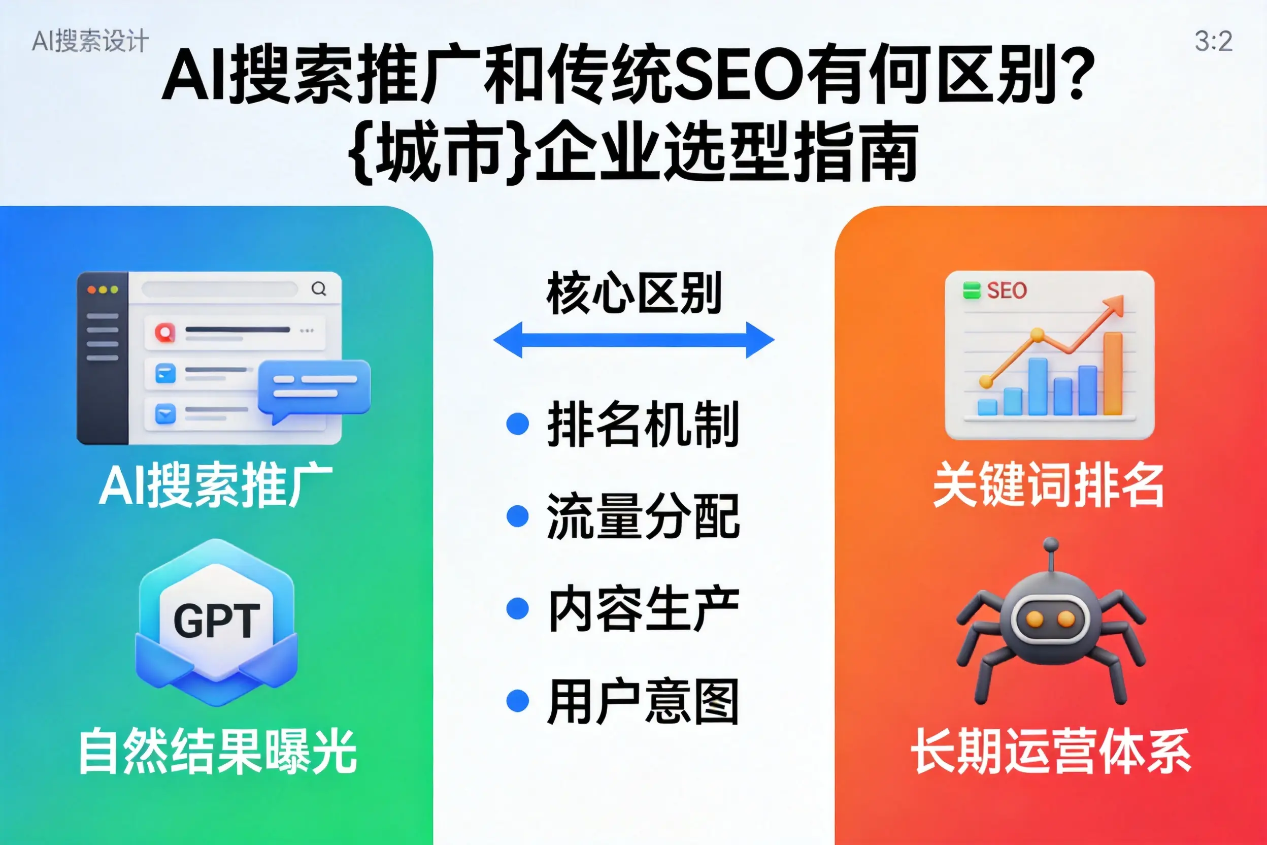 AI搜索推广和传统SEO有何区别？怀化企业选型指南