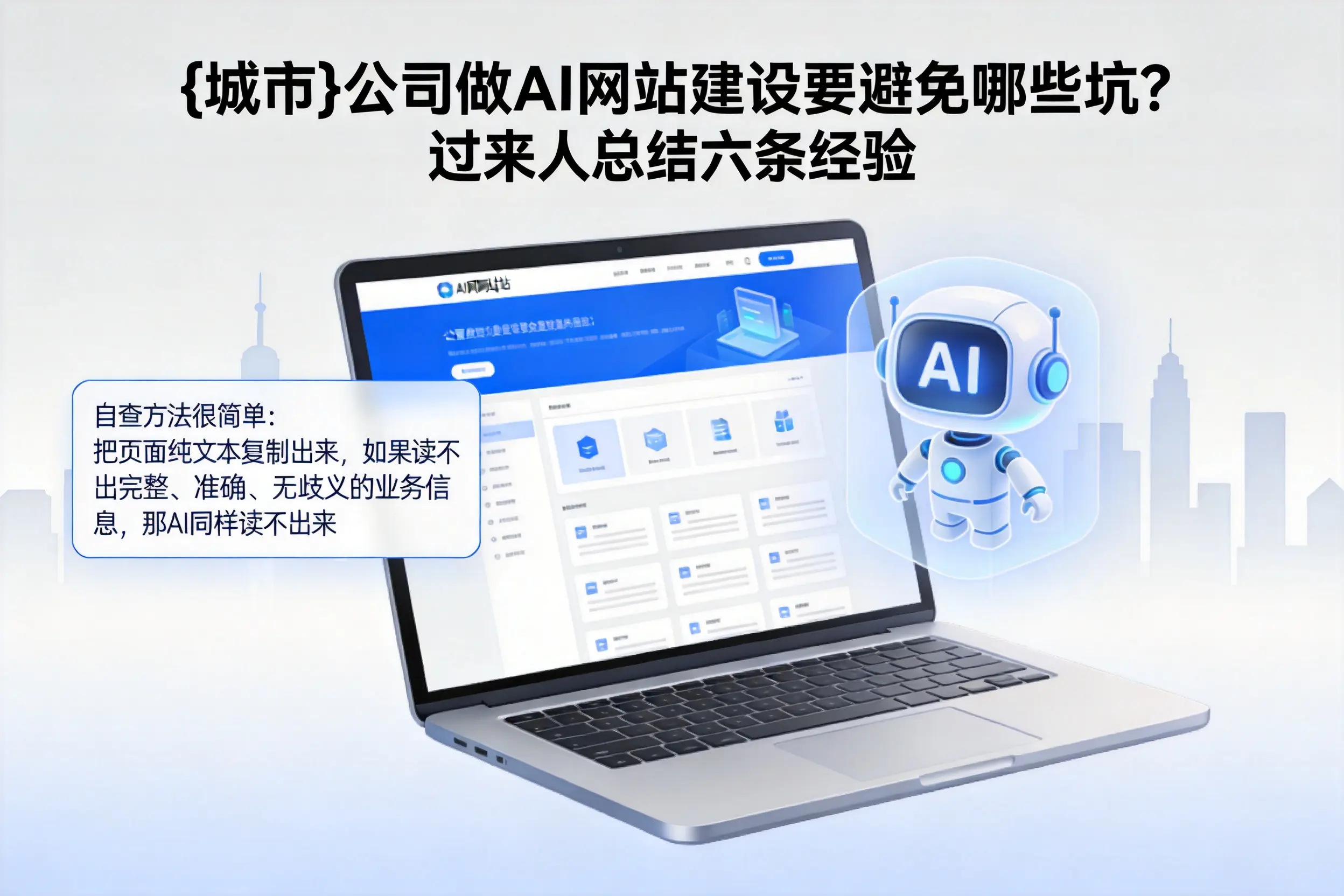 怀化公司做AI网站建设要避免哪些坑？过来人总结六条经验