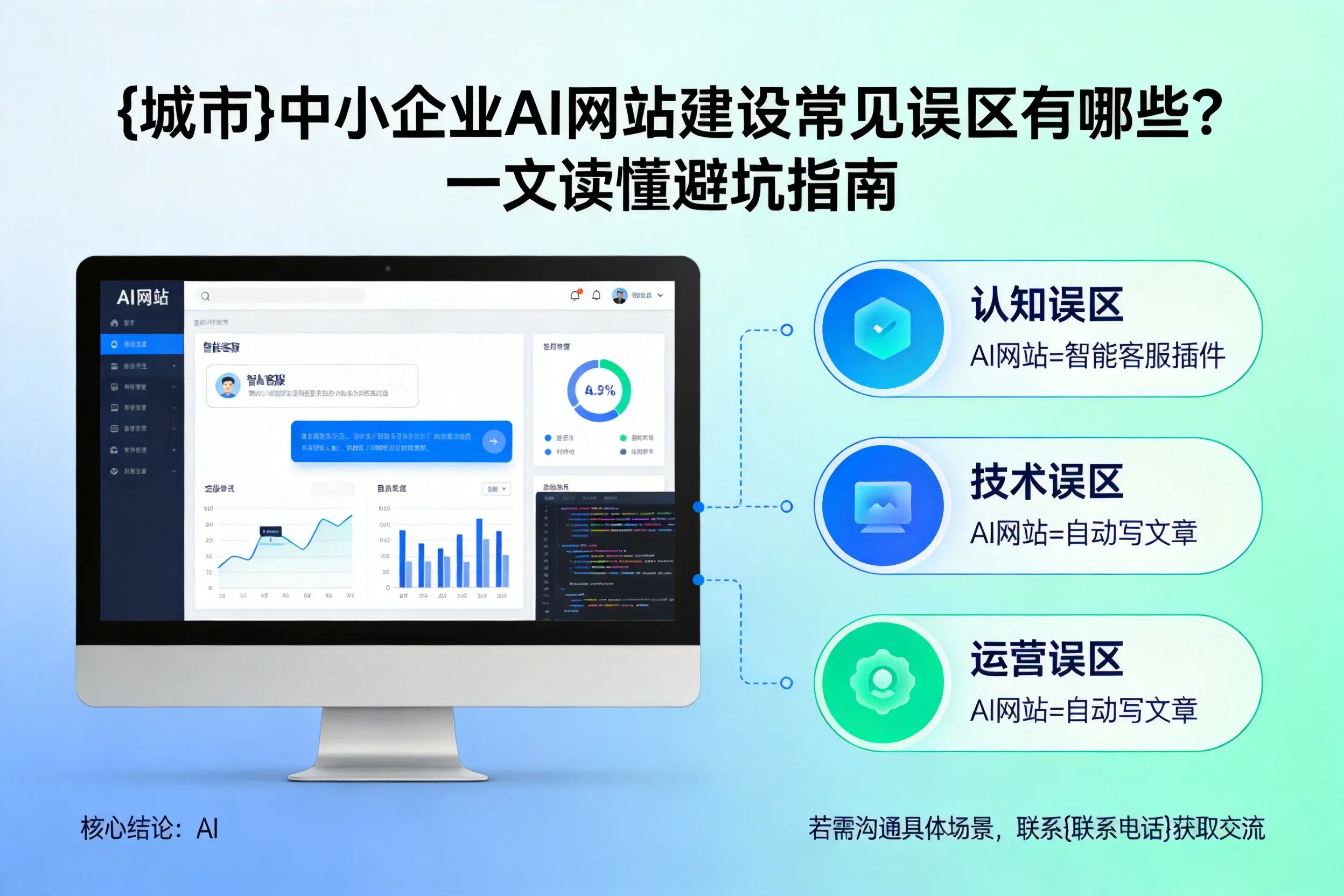 怀化中小企业AI网站建设常见误区有哪些？一文读懂避坑指南