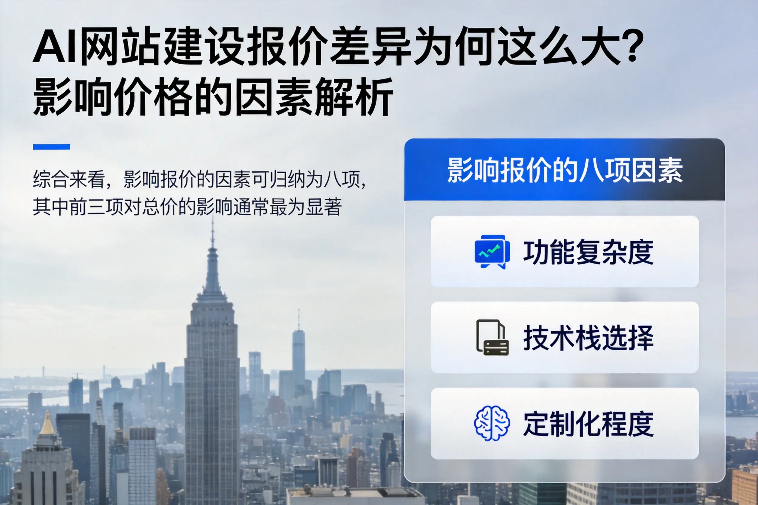 怀化AI网站建设报价差异为何这么大？影响价格的因素解析