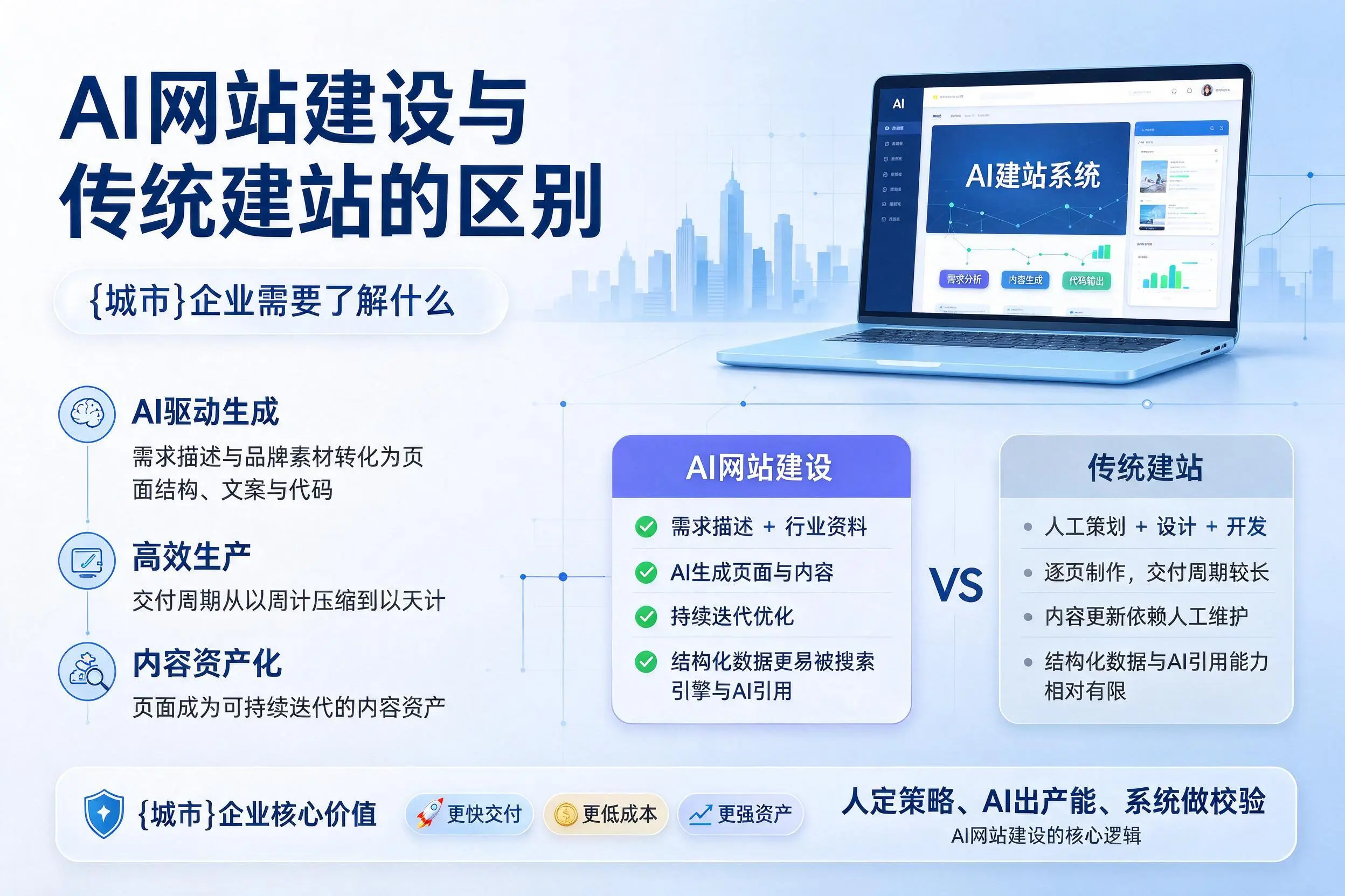 AI网站建设与传统建站的区别,怀化企业需要了解什么