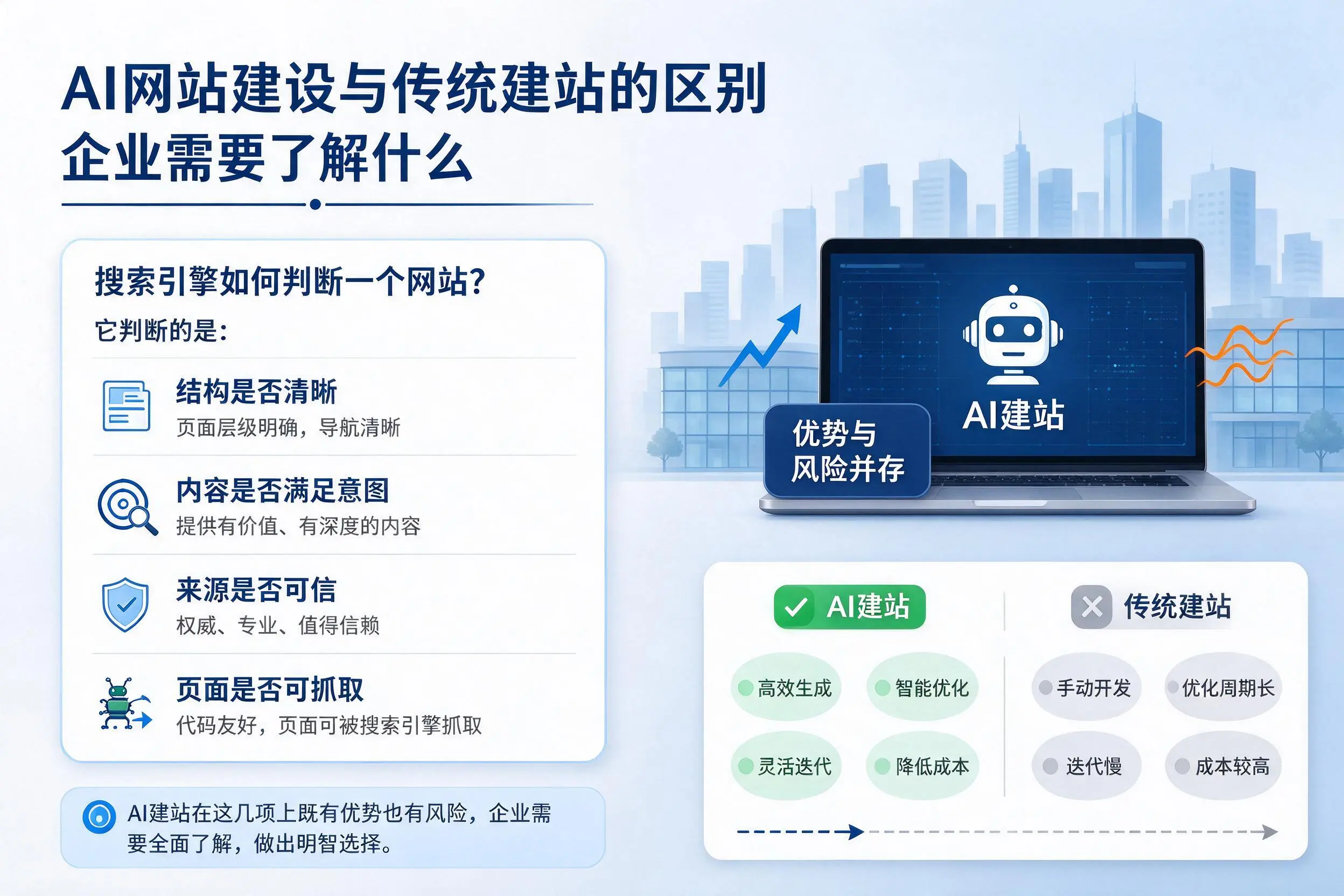 AI网站建设与传统建站的区别,怀化企业需要了解什么