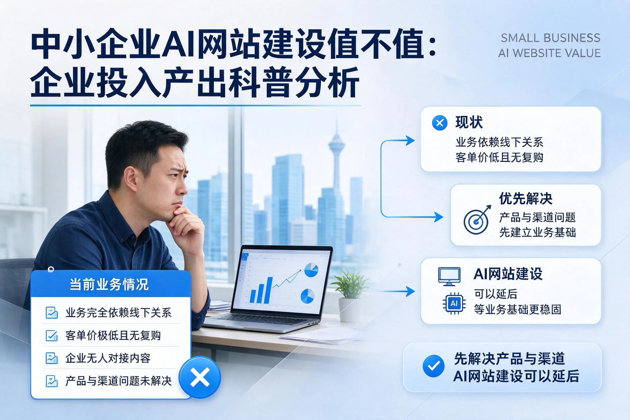 中小企业AI网站建设值不值:怀化企业投入产出科普分析
