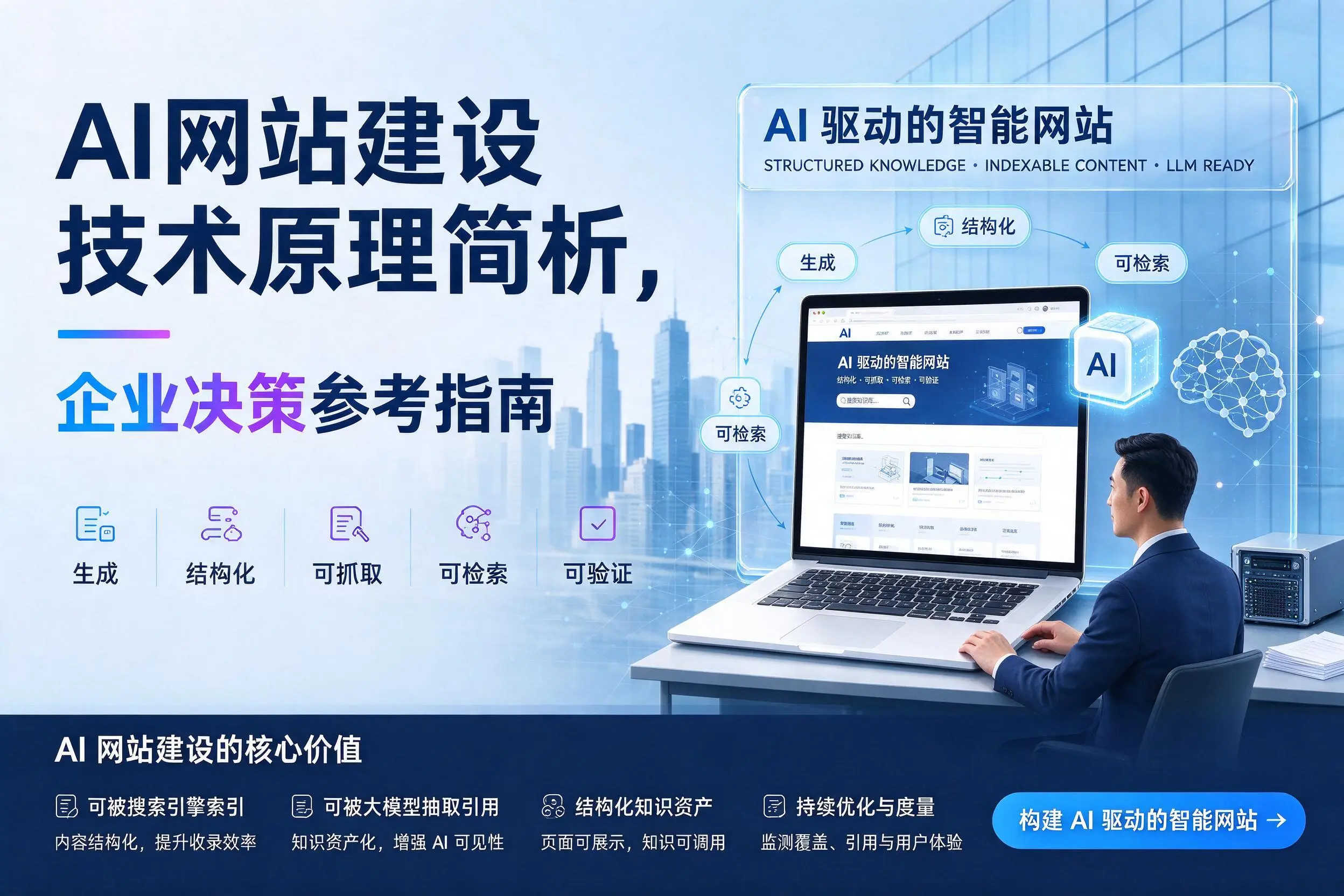 AI网站建设技术原理简析,怀化企业决策参考指南