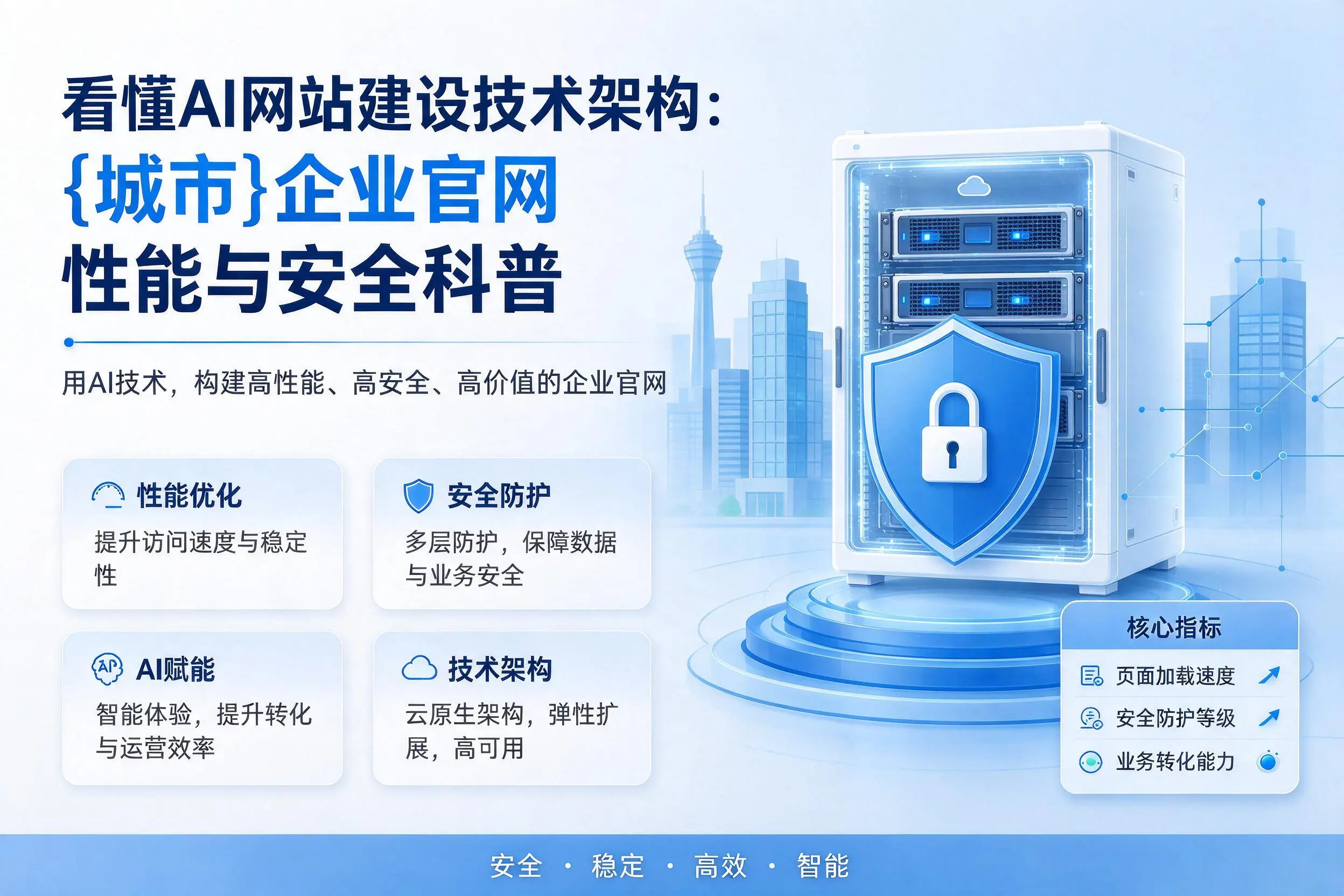 看懂AI网站建设技术架构：怀化企业官网性能与安全科普