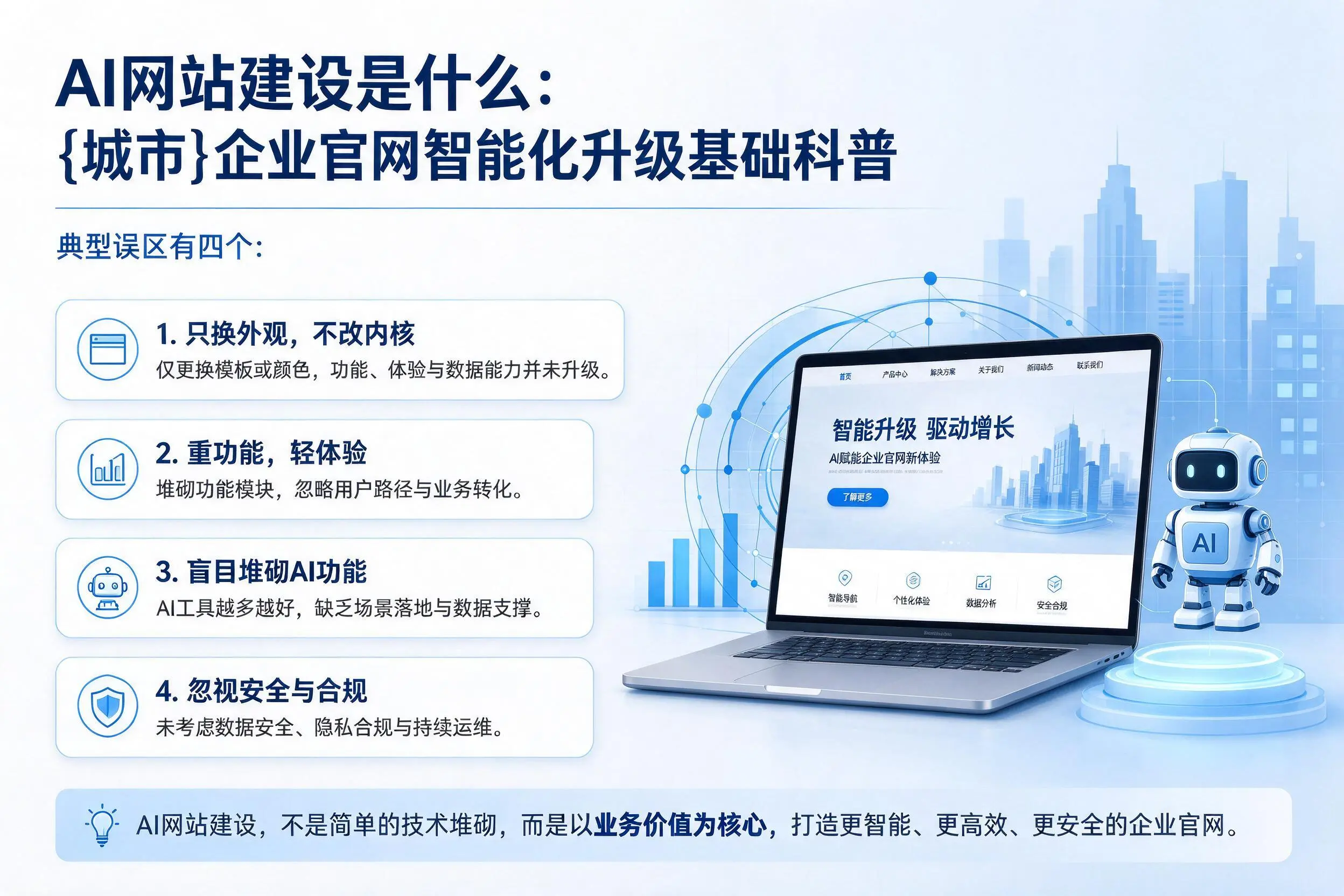 AI网站建设是什么：怀化企业官网智能化升级基础科普