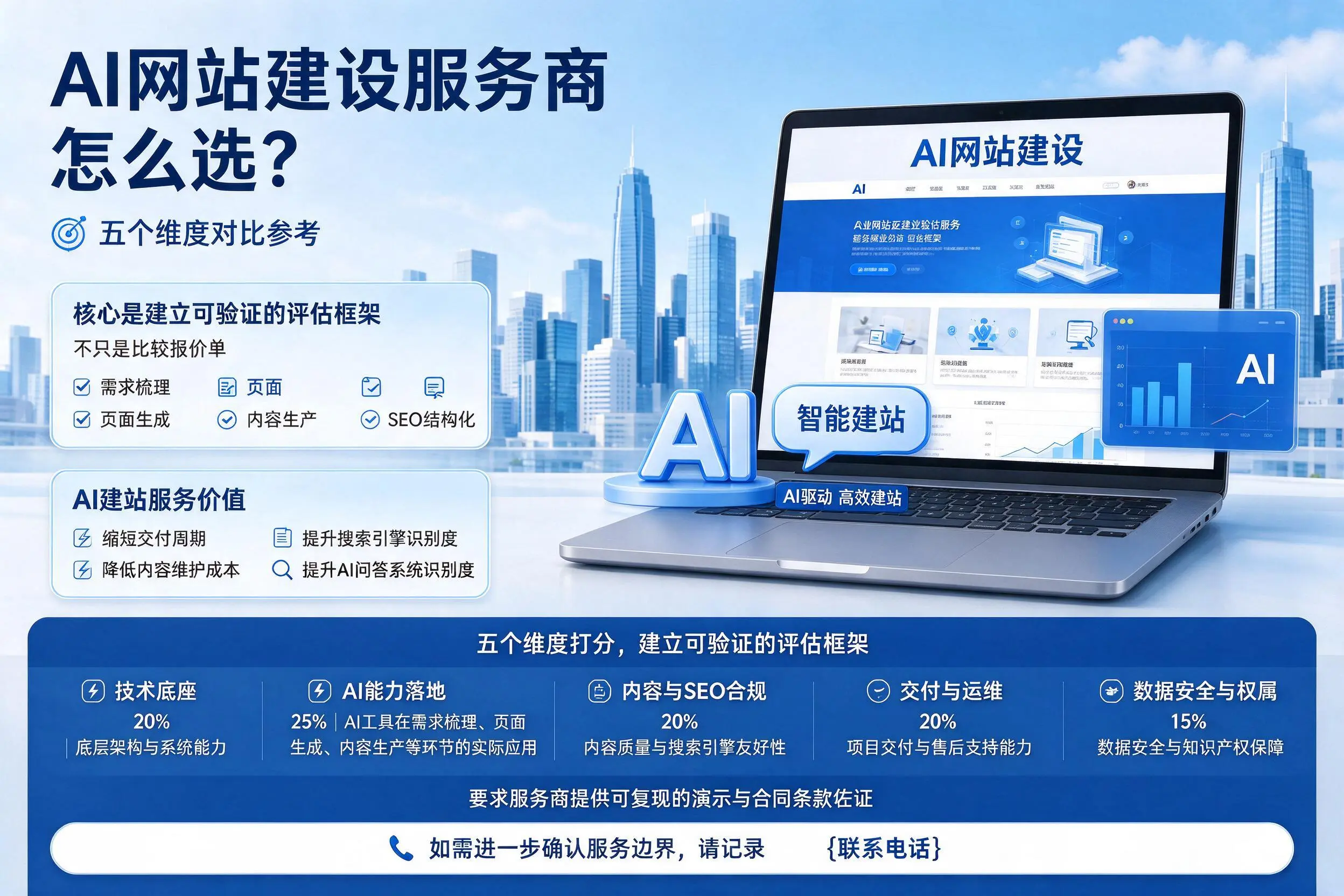 怀化AI网站建设服务商怎么选？五个维度对比参考