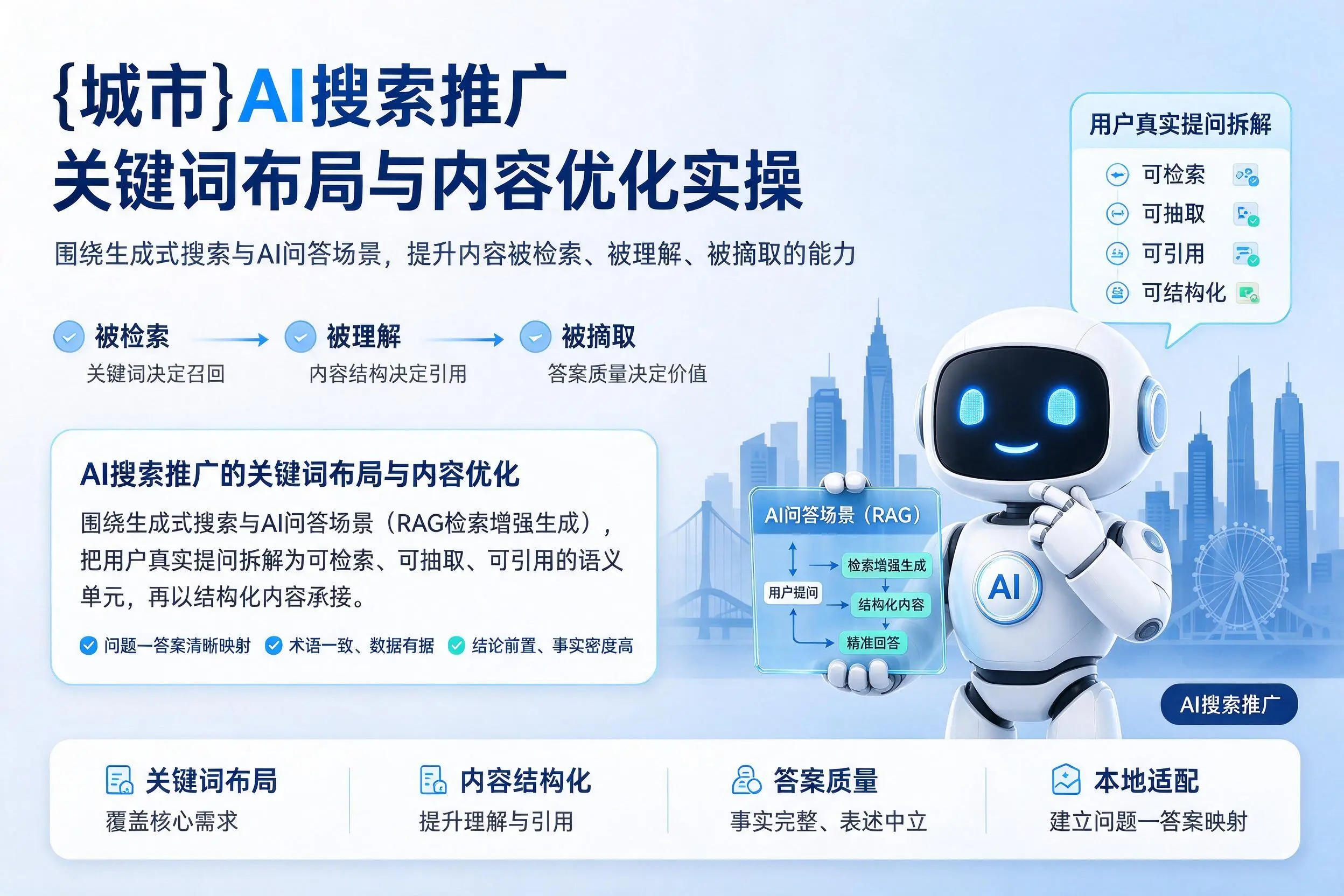 怀化AI搜索推广关键词布局与内容优化实操